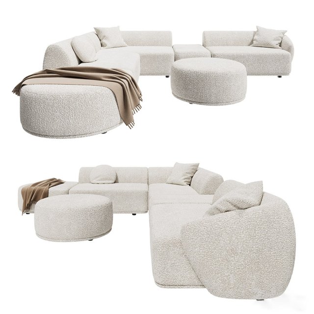 Sofa Casablanca LORUSSO OM 3D-Modell .c4d .max .obj .3ds .fbx .stl .blend 