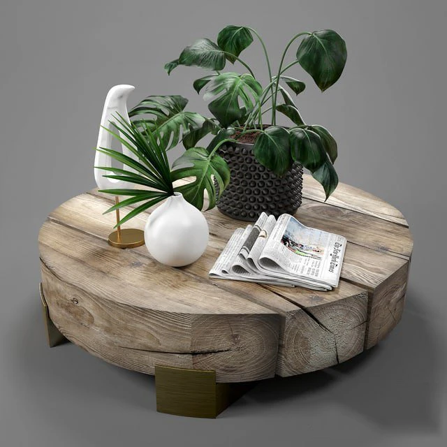 COFFEE TABLE 3D Model .c4d .max .obj .3ds .fbx .stl .blend