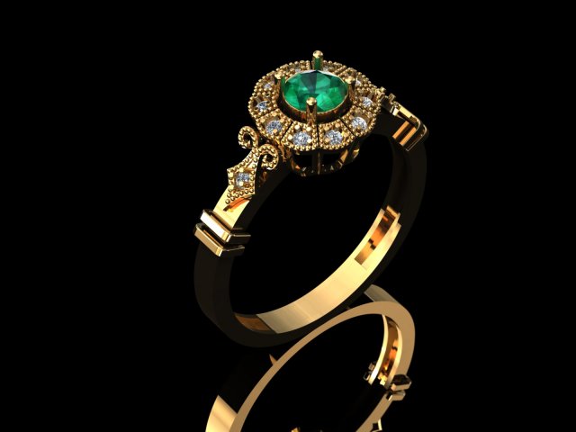 Ring 3D Модель .c4d .max .obj .3ds .fbx .stl .blend 
