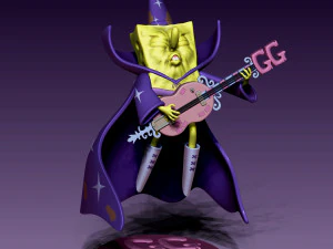 BOB ESPONJA CAL&Ccedil;AS QUADRADAS para impress&atilde;o 3D Modelo de Impressão 3D