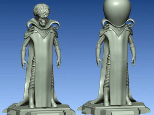 ALIEN FROM THE MOVIE MARS ATTACKS FOR 3D PRINTING 3D Print Model