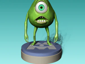 Mike Wazowski dari Monster Inc Model Cetak 3D