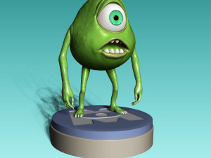 Mike Wazowski from Monsters Inc 3D Print Model