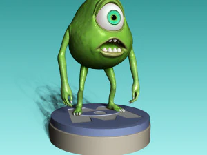 Mike Wazowski from Monsters Inc 3D Print Model