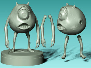 Mike Wazowski from Monsters Inc 3D Print Model