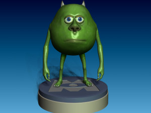 Mike Wazowski from Monsters Inc 3Dプリントモデル