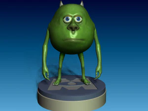 Mike Wazowski from Monsters Inc 3D Print Model