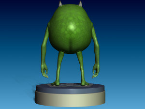 Mike Wazowski from Monsters Inc 3Dプリントモデル