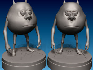 Mike Wazowski from Monsters Inc 3Dプリントモデル