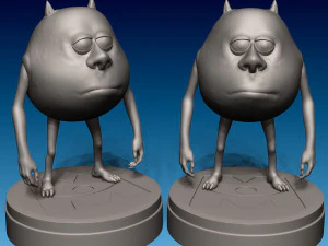 Mike Wazowski from Monsters Inc 3D Print Model