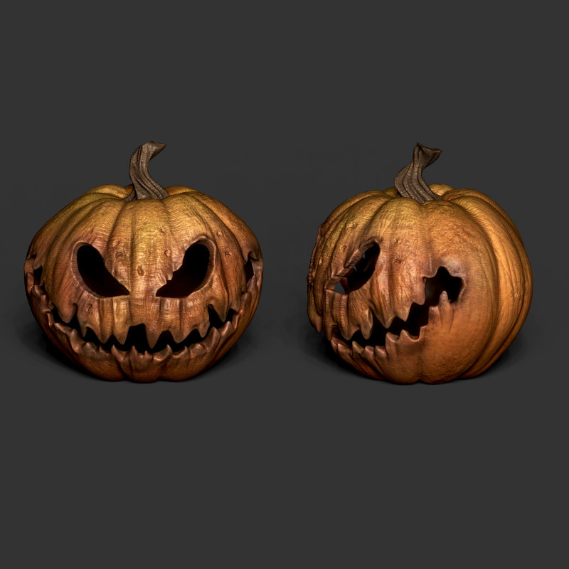 HALLOWEEN PUMPKIN for 3D printing 3Dモデル .c4d .max .obj .3ds .fbx .stl .blend 