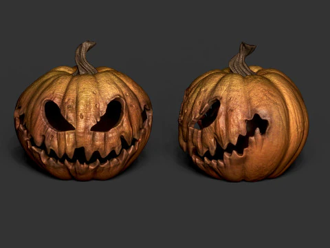 3D プリント用のハロウィン パンプキン 3Dモデル
