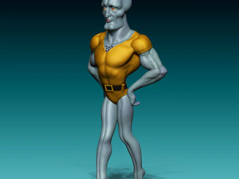 HANDSOME SQUIDWARD 3D Model