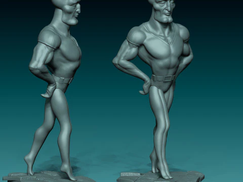 HANDSOME SQUIDWARD 3D Model