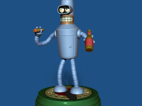 Bender from Futurama 3D Model