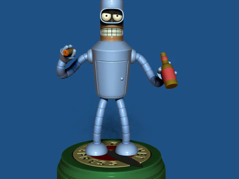 Bender from Futurama 3D Model