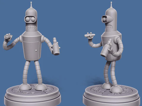 Bender from Futurama 3D Model