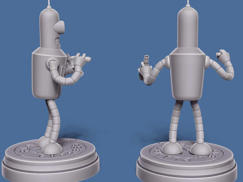Bender from Futurama 3D Model