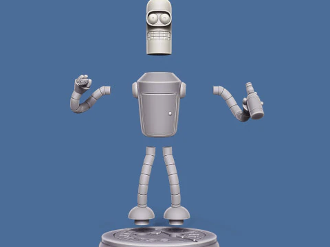 Bender from Futurama 3D Model