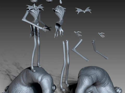 Jack Skellington z Koszmaru przed świętami Bożego Narodzenia Model 3D