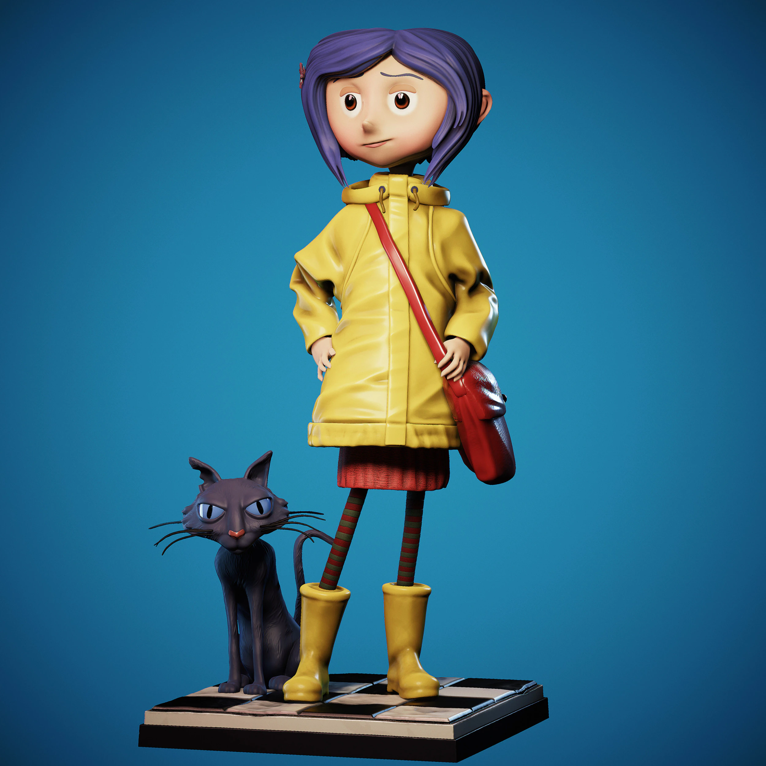 Coraline 3D Model .c4d .max .obj .3ds .fbx .stl .blend 