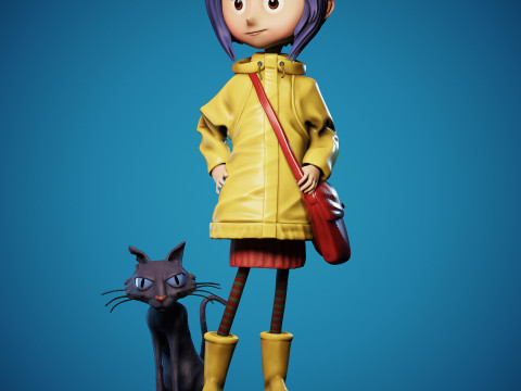 コラライン 3Dモデル