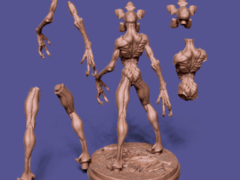 Démogorgon de Stranger Things Modèles 3D en vedette