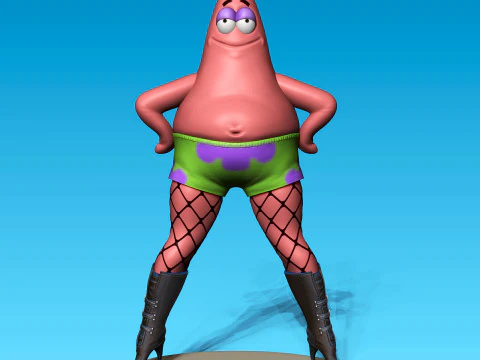 Bob Esponja Cal&ccedil;a Quadrada Modelo de Impressão 3D
