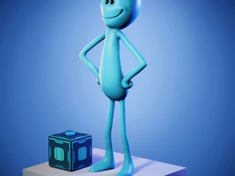 Rick and Morty의 Mr Meeseeks 3D 모델