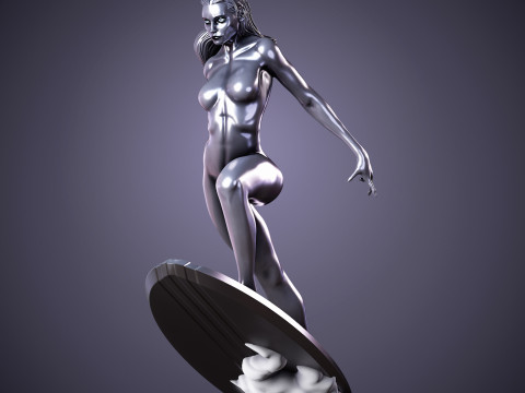 Surfista Prateado Modelo de Impressão 3D