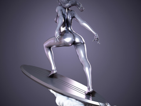 Surfista Prateado Modelo de Impressão 3D