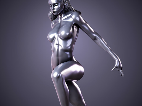 Surfista Prateado Modelo de Impressão 3D