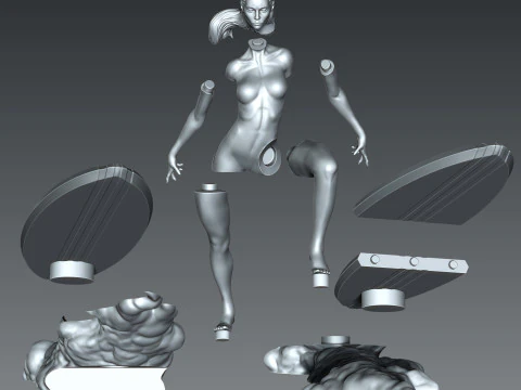 Silver Surfer 3D Print Model