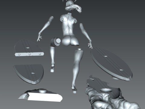Surfista Prateado Modelo de Impressão 3D