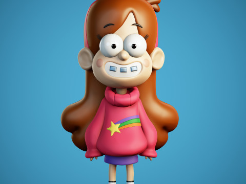 ग्रेविटी फॉल्स से माबेल पाइंस 3D प्रिंट मॉडल