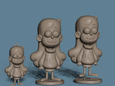 Mabel Pines from Gravity Falls 3D Print Model