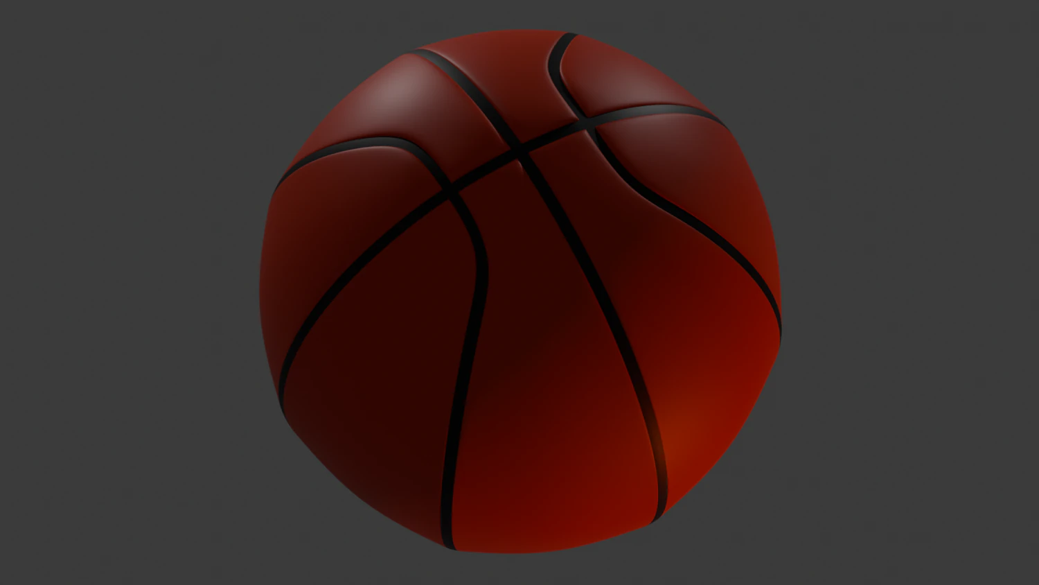 Simple Basketball 3D Model .c4d .max .obj .3ds .fbx .stl .blend 