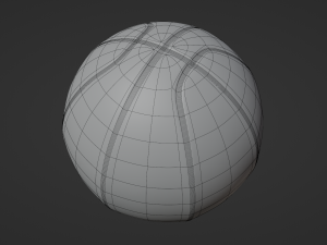 Simple Basketball 3D Model