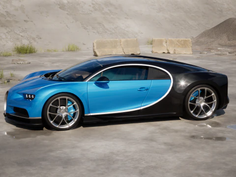 Bugatti Chiron 2017 3D Model