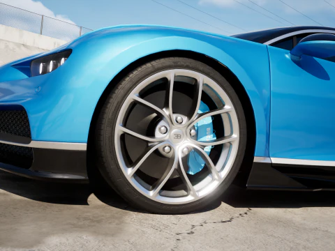 Bugatti Chiron 2017 3D Model