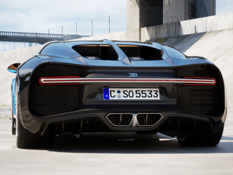 Bugatti Chiron 2017 3D Model