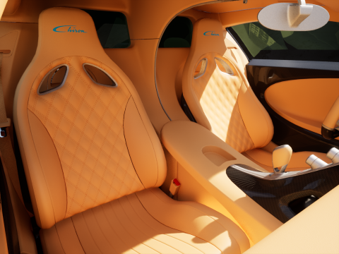 Bugatti Chiron 2017 3D 模型