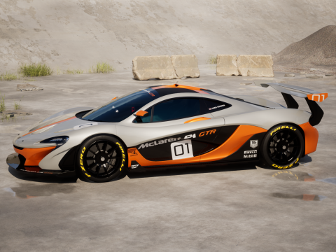 McLaren P1 GTR concept 2014 Modello 3D