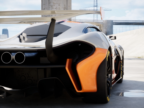 McLaren P1 GTR concept 2014 Modello 3D