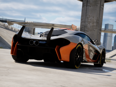McLaren P1 GTR concept 2014 Modello 3D