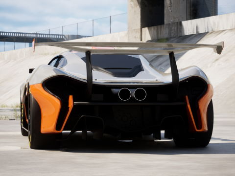 McLaren P1 GTR concept 2014 Modello 3D