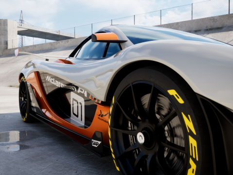 McLaren P1 GTR concept 2014 Modello 3D