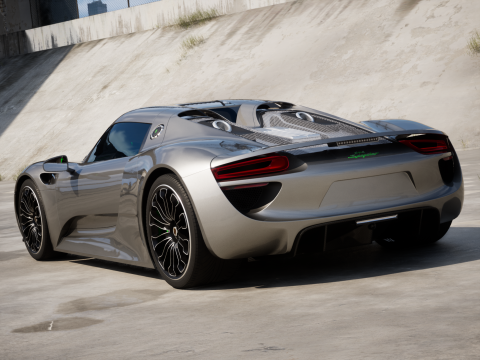 Porsche 918 Spyder 2015 3D मॉडल