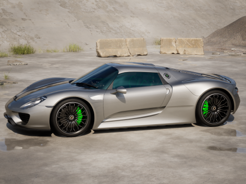 Porsche 918 Spyder 2015 3D मॉडल