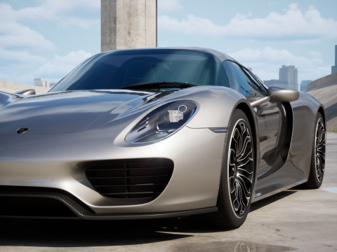 Porsche 918 Spyder 2015 3D मॉडल